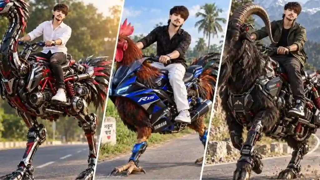 Chicken Riding Boss AI Photo Prompt
