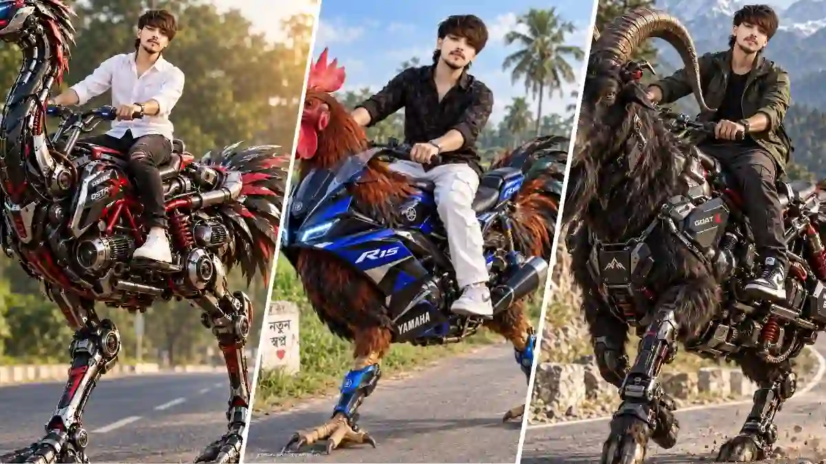 Chicken Riding Boss AI Photo Prompt