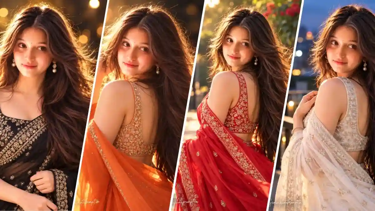 Saree Photo Prompts for Traditional, Bridal & Trendy Portraits
